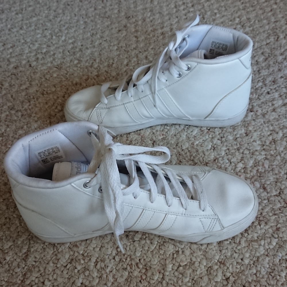 Adidas Cloudfoam QT Mid sneaker White High-Top Sneakers size 7